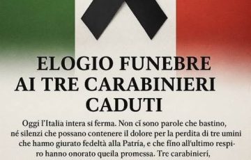 ITALIA MODERATA ESPRIME SENTITE CONDOGLIANZE ALLE FORZE DI POLIZIA!