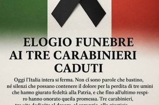 ITALIA MODERATA ESPRIME SENTITE CONDOGLIANZE ALLE FORZE DI POLIZIA!