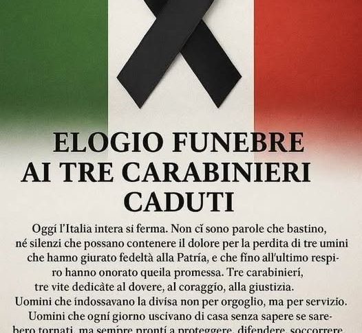 ITALIA MODERATA ESPRIME SENTITE CONDOGLIANZE ALLE FORZE DI POLIZIA!